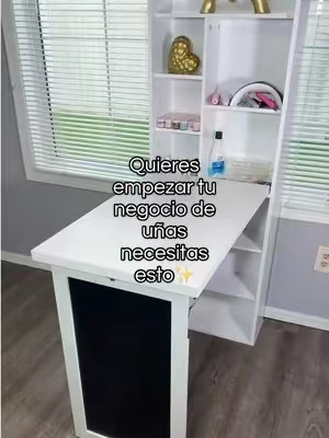 Este mueble es Perfecto para crear tu propio espacio en casa  Úsalo para trabajar, estudiar, hacer uñas o para las tareas de los niños. Y cuando termines, simplemente lo cierras y listo #homeoffice #mueblesmodernos #escritorio #negociodeuñas #tiktokmademebuyit 