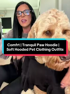 925  Comfrt | Tranquil Paw Hoodie | Soft Hooded Pet Clothing Outfits @Comfrt #TiktokShopCreatorPicks #TiktokShopFallDealsForYou #tiktokshopblackfriday 