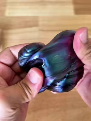changing colors slime 😌 #slime #asmrslime #asmr #toys #kidstoys 