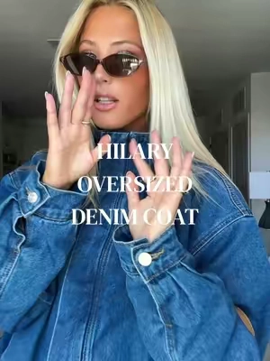 This is my best fall find yet #denim #denimjacket #denimcoat #oversizeddenimjacket #edikted 