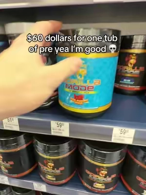 Way cheaper here might as well save money 🤷‍♂️ #pre #preworkout #gym #gorilla 