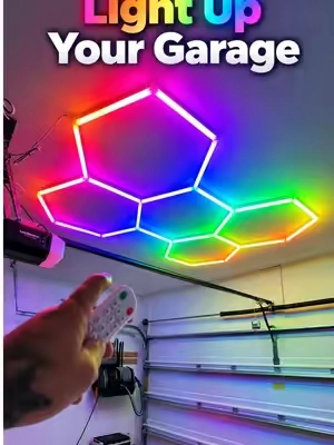These are some of the brightest and coolest light on the market hands down @Hyperlite Official #HexagonLights #RGBLights #GamingSetup #LEDLighting #RoomMakeover