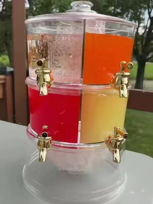 The kids were very impressed with this at my son’s birthday party. Imagine red and green drinks for the holidays. Would also be great for adult mixed drinks. Couldn’t be easier and the price is great! #drinks #party #hosting 