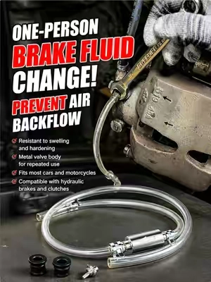 Bleeding your brakes solo just got stupid easy. No helper, no mess - this one-way valve lets fluid out but keeps air from coming back in. Pump, tighten, done.#MechanicHack #CarMaint #DIYAuto #BrakeBleeding #greenish