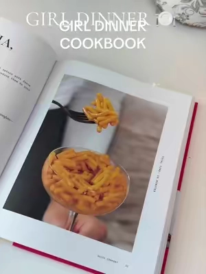 A girl dinner cookbook?! Yes, Please ✨🤤 #girldinner #cookbook #girldinnercookbook #recipes #giftideas 