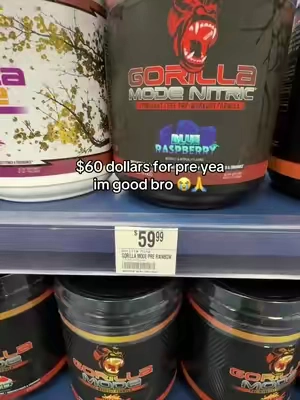 Legit way cheaper here bro don’t overpay in stores 😭 #gorillamind #gorillamodepreworkout #pre #preworkout