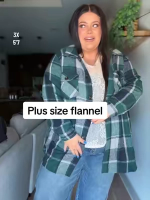 @BloomChic #plussizefashion #flannel #fallfashiontrends #bloomchic #spotlightfinds 
