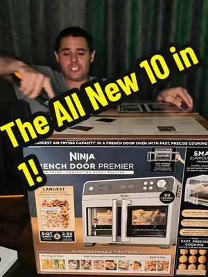The All New Ninja French door premier. Not just an air fryer. 10 in 1! #ninja #airfryer #cooking #kitchengadgets #tiktokshopstockup 