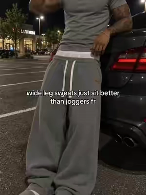 this shape clears easy #sweatpants #widelegpants #baggypants #fyp #menswear 