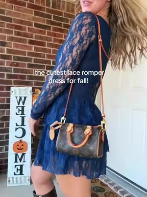 This dress is soo cute omg @Wenrine shop #falldresses #romperdress 