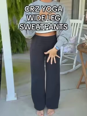 👏🏻👏🏻👏🏻 my favorite!!! @CRZ YOGA #crzyoga #widelegpants #widelegsweatpants #sweatpants #activewear 