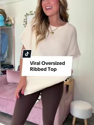 The viral oversized ribbed top from @SHEWIN is worth the hype! So comfy and so many ways to style!@shewin_official_us 