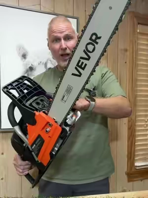 VEVOR 20 Inch 58CC Gas Chainsaw For Tree Cutting And Land Clearing #GasChainsaw #TreeCutting #TikTokShopCreatorPicks #tiktokshopstockup #toolupgrade @VEVOR Store 