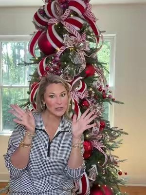 This is the viral Christmas tree without the viral price tag 🎄😘 #viralchristmastree #christmastree #christmasdecor #christmastrees #christmastreeideas 