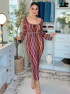 #bodycondress #mididress #fashionnovadress #mididressoutfit #vestido @Fashion Nova 