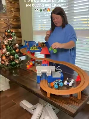 This has Christmas morning favorite written all over it 😂🎁🏁 #supercharge #monsterjam #monstertrucks #kidschristmasgifts #boymom 