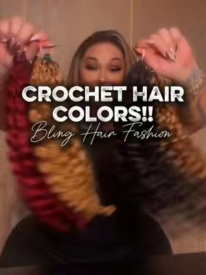 Human hair crochet colors by Bling Hair Fashion #crochethair #blinghairfashion #goddessbraids #bohobraids #bradinghair 
