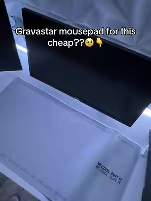 Yeah there’s no way they meant for it to be so cheap right now😳👇 #gravastar #xlmousepad #deskmat #mousepad #compsetup 