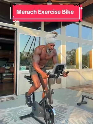 My morning cardio starts right on the patio. ☀️🚴🏾‍♂️ I shake up my drink, hop on this MERACH exercise bike, and set the app for a 30-minute HIIT ride. I start at a steady pace, then turn up the resistance, stand up, and push like I’m climbing a hill. Ease back, catch my breath, and go again. The app tracks my workouts, so I can focus on the part that matters: showing up and moving my body. Some mornings I ride on the patio; other days, the living room works just fine. If you want to make cardio easier to fit into your day, check out the MERACH bike in the product link. Movement is medicine. 💪🏾 #over40 #exercisebike #MERACH #HomeCardio #lowimpactworkout 