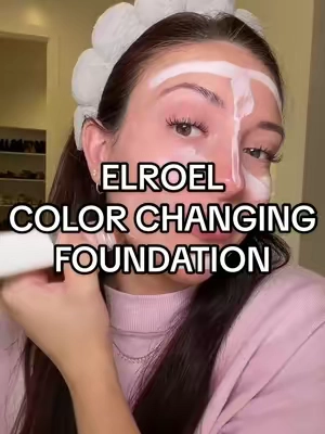 I don’t even understand 😳😳 #foundation #colorchangingfoundation #elroel #koreanmakeup #glassskin 