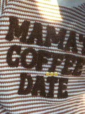 Mamas coffee date knit onesie. This is adorable! #MomsofTikTok #momlife #babyonesie 