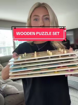 #woodentoys #montessorimom #puzzles #toddlerfinds #preschoolmom 