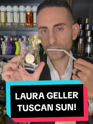 Laura Geller Tuscan Sun perfume review! #fragrancetiktok #fragrance #perfumetok #fragrancetok #redolessence 