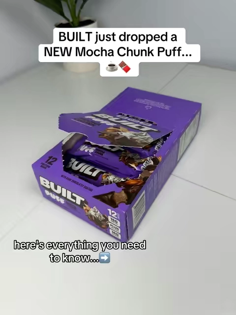 BUILT'S BRAND NEW FLAVOR 🤤☕️🍫 @Built Bar #builtpuff #coffeelovers #builtbarreview #mochachunk #builtpuffbars 