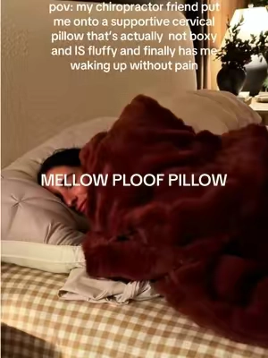 the only fluffy pillow that gives my neck the support it needs 👌🏻 the BEST night of sleep ☁️ #mellowsleep #neckpillow #supportivepillow #coolingpillow  #tiktokshopstockup @Mellow Sleep 