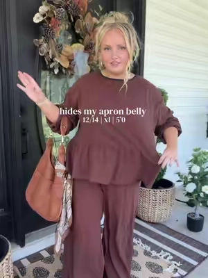 Every moms dream set 😍 #momoutfit #loungeset #set #tiktokshopstockup #curvyfashion @YeeZaa 