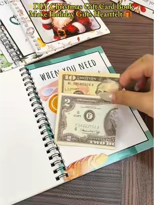 🎁Looking for meaningful Christmas gifts for your adult kids? This gift card booklet lets you add sweet handwritten notes #giftidea #christmasgift #giftcardholder #fyp #TikTokShop 