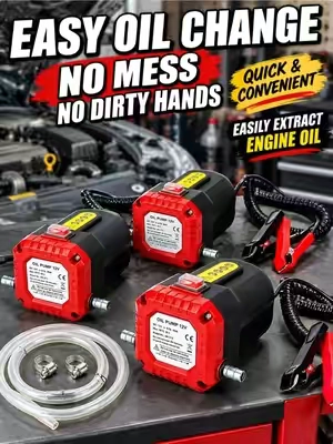 Why crawl under the vehicle when you can pull fluid through the dipstick tube? This 12V 80W extractor makes oil and fluid changes easier and cleaner. 12V 80W oil extractor pump, electric oil change pump, dipstick oil extractor, fluid transfer pump, diesel scavenge pump #CarDIY #GarageDIY #HomeMechanic #DIYAutoRepair #OilChangeHack