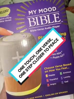 Mood Bible Plug-In Audio Player Speaker Book Device - 300+ Preloaded Verses, Faith-Based Encouragement, Inspiration, Spiritual Strength, Morning & Ending Day Support, Peace for Every Emotion, Kids' Gift (Children's Literature & Art Audio Product) #bibleverses #bibleversedaily #christiantiktok #giftguide #tiktokshopcreatorpicks @ShopOntel 