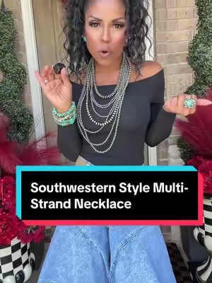 This fabulous multi strand necklace looks so expensive… They nailed it.