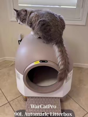 Honestly a great Automatic Litterbox for multi cat households especially if you don’t want to spend a years savings! Affordable, Safe and Overall easy to maintain! WarCatPro 90L Automatic  #automaticlitterbox #litterbox #catlitterbox #catlover #tiktokshopcreatorpicks 