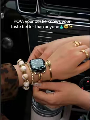 your bestie knows your taste better than anyone… so of course she picked the perfect watch band. 😭✨ #watchband#missair#series12#TikTokShopFallDealsForYou#christmas