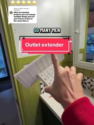 Replying to @Mark Jones Turn one outlet into nine plug-ins with this wall outlet extender, power strip, surge protector that has built-in nightlight and shelf creates the perfect charging station #OutletExtender #PowerStrip #SurgeProtector #ChargingStation 