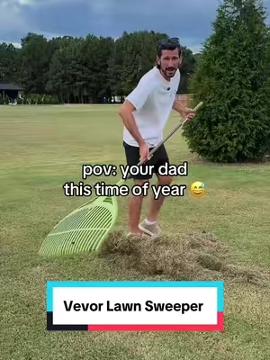 Send this to your dad if he is tired of raking already #lawnsweeper #yardwork #lawncare #lamdscape #tiktokshopcreatorpicks 