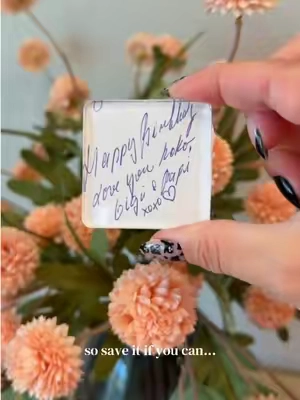 My grandparents are in heaven, singing with the angels, and I am making their handwriting into magnets so I can feel them close every day! #grief #griefjourney #grandparents #diymagnet #keepsake 