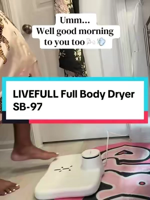 I may never dry off with a towel again 🤭 LIVEFULL Full Body Dryer #bodydryer #fullbodydryer #bougiefinds #tiktokshopfind #tiktokshopcreatorpicks 