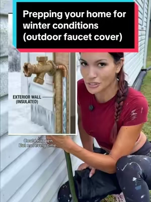 Prepping your house for weather conditions is so important!!  Whether you’re a homeowner or a renter doing these small things to prepare for winter weather could potentially save you a lot of  issues in the future. Obviously everything I’m saying in this video is based on my own personal experience and can vary from area to area and home to home. If you do not have extreme weather conditions in your area or your homes are built differently to where your outdoor Spicket does not happen to your indoor water lines. Tonight is wonderful but in my experience and for where I live, it is a big issue to have people‘s outdoor Spicket freeze over and cause them damages to where they end up having to call someone like me to fix the issues. Again this is just my own personal experience.😇 if you have any questions, don’t hesitate to ask otherwise checking the orange shopping cart for more information about these outdoor Spicket covers ##homemaintenance##winterprepping##diyhomeprojects##homeownertips##faucetcover