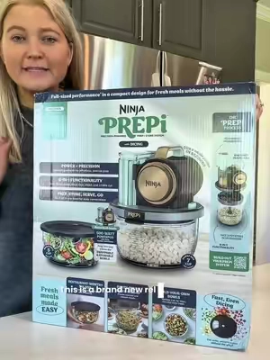 NEW RELEASE!  This has cut my meal prep time in half! Ninja Prepi ✨ #ninjaprepi #ninjafoodprocesssor #foodprocessor #mealprep #ninjakitchen 