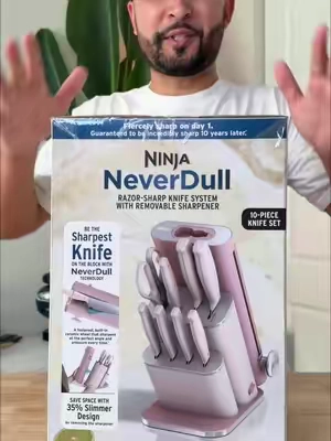 Cute knifes exist 🥰 #ninjaneverdull #kitchenknife #knifeset #ninja #kitchenessentials 
