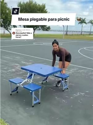 Respuesta a @Kathy Uribe Mesa portátil plegable para picnic que se convierte en una maleta fácil de transportar de un lugar a otro.@OutvitaPro#picnictable#mesaplegable #table #Outdoors #familypicnic 