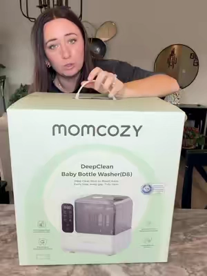 I wasn’t expecting it to be THIS good #momcozybottlewash #newmomtips #automaticbottlewasher #momcozy #newmommusthaves 