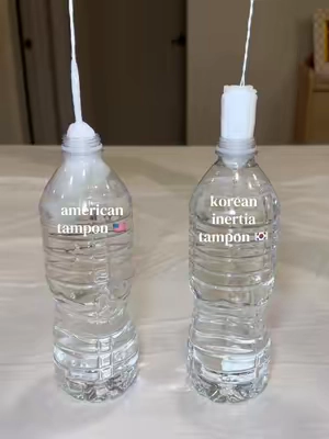 the difference once they were soaked 😳 INERTIA’s new 100% organic cotton tampons just launched in the U.S. #inertia #organictampons #periodpads  #femininehealth #bfcm @INERTIA US 