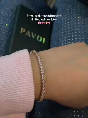 @PAVOI #pavoitennisbracelet #pavoibracelet #pinkbracelet #tiktokshopblackfridaysale 