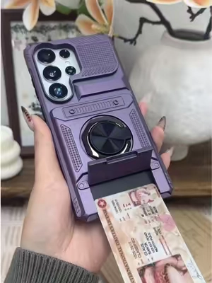 Heavy Duty Smartphone Casing - Wallet ( Case with 2-Card Holder, 360°
Magnetic Rotatable Ring Stand
Kickstand, Protective Accessory for Samsung S26/S25/S24 Models, A-Series, Men & Women#TikTokShop #fyp #phonecase #tiktokshopblackfriday 